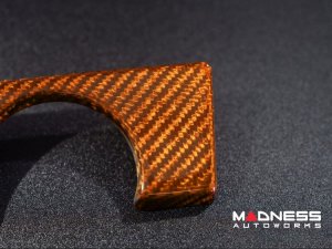 Jaguar F-TYPE Interior Trim - Carbon Fiber - Center Console Cover - Orange Candy Jaguar F-TYPE Interior Trim - Carbon Fiber - Center Console Cover - Orange Candy